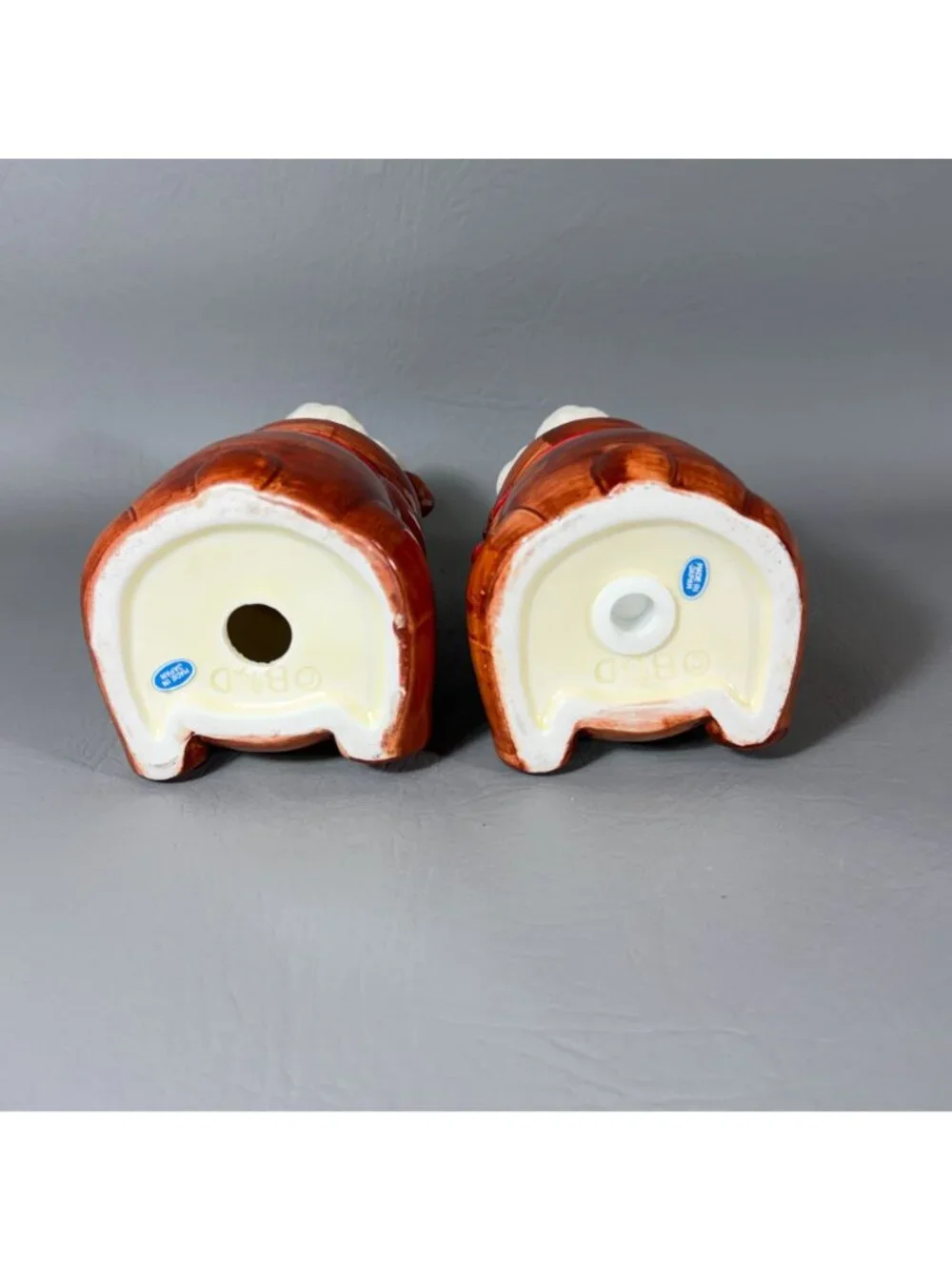 MCM B&D Japan Teddy Bear Chef Salt and Pepper Shaker Set 1980s Kitchen Kitsch